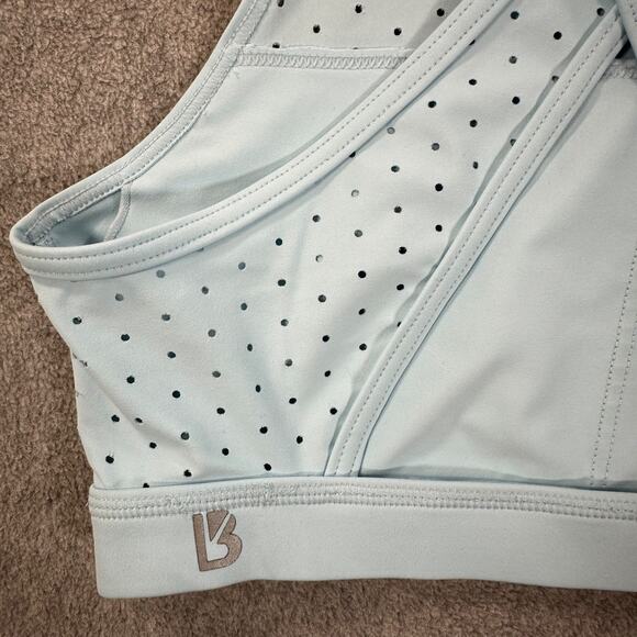 Buff Bunny Collection Cutout Crossover Back Sports Bra Women's X-Small Blue Gym - Picture 8 of 8